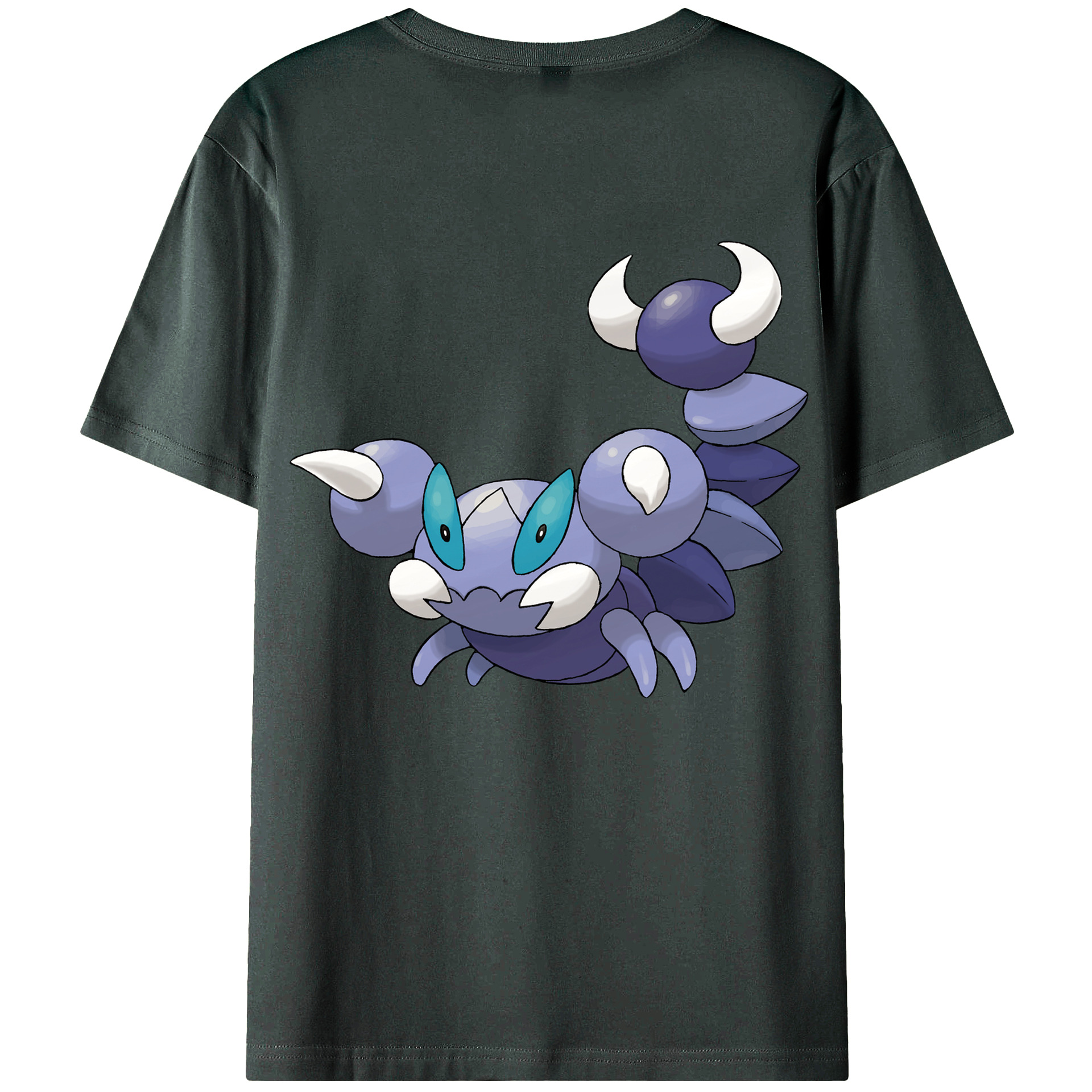 （画像用） ポケットモンスター Pokémon 綿100％ メンズ半袖Tシャツ（バックプリント） 通気性